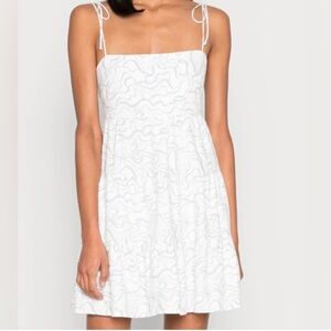 Abercrombie Blue and White Patterned mini Dress